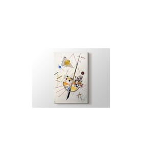Wassily Kandinsky - Delicate Tension Tablo - 106147 - 60x80 Cm
