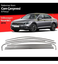 Vw Passat B8.5 Cam Kenar Çıtası Çerçevesi Kromu 8 Parça 2019+