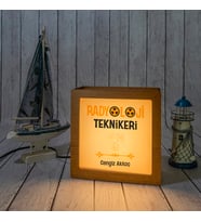 Radyoloji Teknikerine Hediye Gece Lambası (Ceviz)