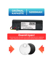 Philips 300010187021 Robot Süpürge Bataryası (ORJİNAL KAPASİTE) 5200MAH Robot Süpürge Batarya
