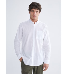 LCWAIKIKI Classic Beyaz Regular Fit Uzun Kollu Erkek Gömlek
