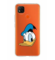Xiaomi Redmi 9C Uyumlu Kapak Donald Duck Tasarımlı Şeffaf Silikon Kılıf