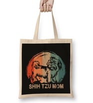 Shih Tzu Dog Shih Tzu Mom Bez Çanta Uzun Saplı
