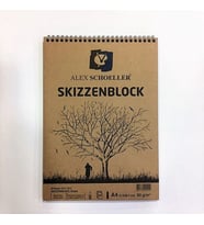 Alex Schoeller Eskiz Defteri A4 Kraft Spiralli 60