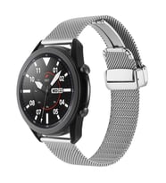Galaxy Watch 46mm Zore KRD-85 22mm Metal Kordon (Gümüş)