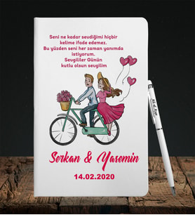 Sevgililer Gününe Özel Defter Kalem Seti 10