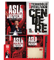 Asla Vazgeçme - Ayraç - Kartpostal - Poster - Cendere - Atatürk İmza Baskılı Kalem