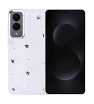 Coverzone Samsung Galaxy S25 Plus ile uyumlu K?l?f Airbag K�?eli 2mm Kamera �?k?nt? Korumal? Simli ?effaf Bask?l? Z-Kutup Kapak Y?ld?z