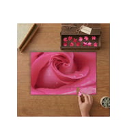 Pembe Gül Yakın Çekim Tasarımı 240 parça Ahşap Puzzle Ahşap Kutuda MP01481