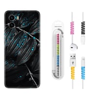 Vivo Y15S Y32 Y33S Y51 Y53S Kılıf Kablo Koruma Spiral Silikon Foid Green 1643