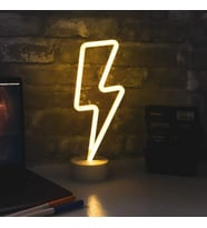 Neon Işık Gece Lambası Ev için Neon Lamba Şimşek Duvar Dekoru