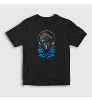 Presmono Unisex Çocuk Siyah Sub Zero V3 Mortal Kombat T-Shirt 147912tt