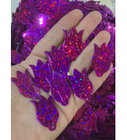 3 CM 50 GR PEMBE LALE ÇANTA PULU OYA YAZMA PULU DELİKLİ LALE PUL