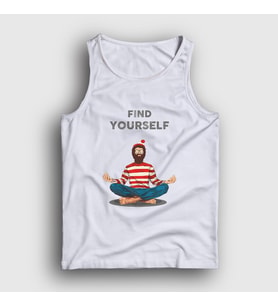 Presmono Unisex Beyaz Find Yourself Waldo Meditasyon Yoga Atlet 508610tt