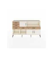 Arges Konsol 2 Raflı 5 Çekmeceli 3 Kapaklı 176x30x99 Aytaşı-Aytaşı/Çam