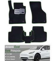 Tesla Model Y (2019-2024) Uyumlu EVA Paspas Tam Set – Birebir Uyum,Araca Özel Tasarım,Su Geçirmez