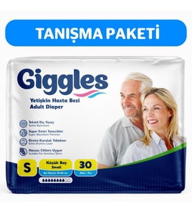 Giggles Yetişkin Hasta Bezi Small 30'lu 1 Paket 30 Adet