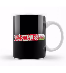 Rugby Six Nations Wales Flag Dragon Kupa Bardak Porselen
