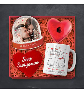 Birbirini Seven Aşıklar Konsept Hediye Kutusu