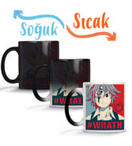 The Seven Deadly Sins Meliodas- Wrath Sihirli Kupa Bardak Porselen