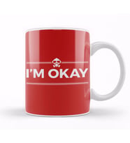 Virus I'm Okay Kupa Bardak Porselen