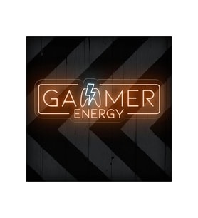 GAMER ENERGY Yazılı ve Şekilli Neon Tabela