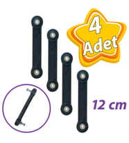 4 Adet Beşik Sallama Aparatı Siyah 12 Cm