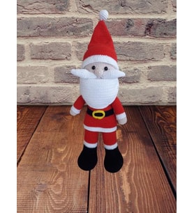 Sevimli Noel Baba Amigurumi Organik Oyuncak