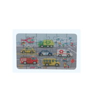 Vehicles -Araçlar / Small Puzzle 3-7 Yaş 24 Parça (Çok Renkli)