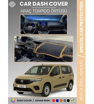 Fiat DOBLO (2023+) Torpido Örtüsü Ön Göğüs Torpido Koruma Çatlamayı Engeller Tam Uyum Hızlı Montaj