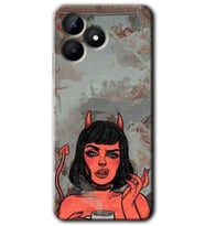 Realme C53 Kılıf HD Desen Baskılı Kılıf - Devil Girl