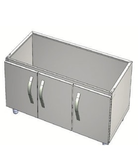 CSA Karacasan 120 cm 700 Seri Set Altı Dolap