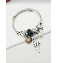 Geyik Charm Pandora Model Çelik Bileklik