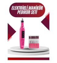 Elektrikli Profesyonel Manikür Pedikür Seti Değiştirilebilir Başlık Seçeneği