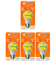 (4 Adet) Osaka 12VOLT 10W (75W) Beyaz Işık (6500K) E27 Duylu (Kalın Duy) Led Ampul