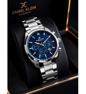 Daniel Klein Damat Ve Takım Elbiseye Özel 2 Yıl Garantili Çelik Kordon Erkek Kol Saati VS.BLKT.1061