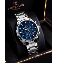 Daniel Klein Damat Ve Takım Elbiseye Özel 2 Yıl Garantili Çelik Kordon Erkek Kol Saati VS.BLKT.1061