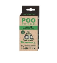 M-Pets %100 Recycled Dışkı Toplama Poşeti 15 Yaprak Nane Kokulu 4lü Paket