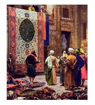 Osmanlı Halı Çarşısı Sayılarla Boyama Seti Canvas Kasnaklı 40 x 50 cm