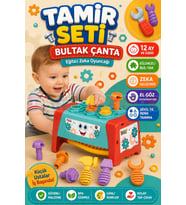 Tamir Seti Bultak Çanta - Tak-Çak Oyuncak - Bebek Oyuncağı - Çekiç Tamir Seti