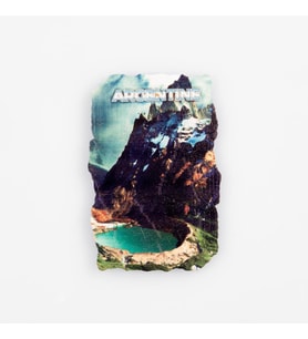 Arjantin Krater Gölü Fresco Magnet (Karışık)