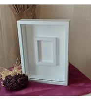 30x40 Cm Ledsiz Fotoğraf Bölümlü İsimsiz Tasarım Gül Kutusu Anı Çerçevesi! Ayna Çerçeve!