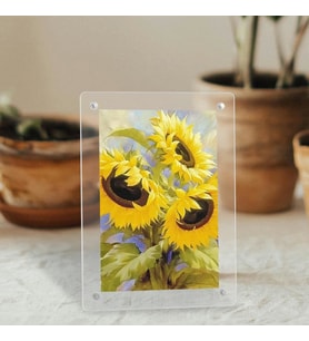 Mıknatıslı Pleksi Fotoğraf Çerçevesi – 19 × 14 cm Fotoğraf Baskısı Dahil Kişiye Özel