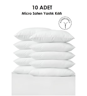 10 Adet Beyaz Iç Yastık Astarı 50x70 CM Fermuarlı