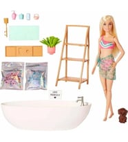 Barbie Wellness - Barbie'nin Spa Günü Oyun Seti, 3 yaş ve üzeri, HKT92 (Çok Renkli)