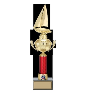 ODAK KUPA - Figürlü Kupalar - Yelken Figürlü Kupalar FG-054 B - 46 cm