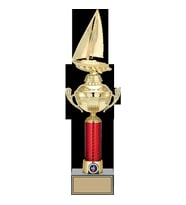 ODAK KUPA - Figürlü Kupalar - Yelken Figürlü Kupalar FG-054 B - 46 cm