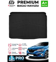 S-Dizayn Renault Megane 4 HB 3D Pro Bagaj Havuzu 2016 Üzeri A+ Kalite
