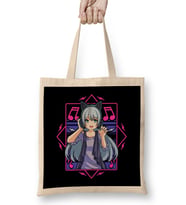 Vaporwave Japanese Anime Girl Headphones Punk Kawaii Manga Bez Çanta Uzun Saplı