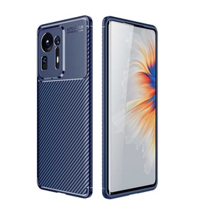 Xiaomi Mi Mix 4 Kılıf Karbon Silikon Case (Lacivert)
